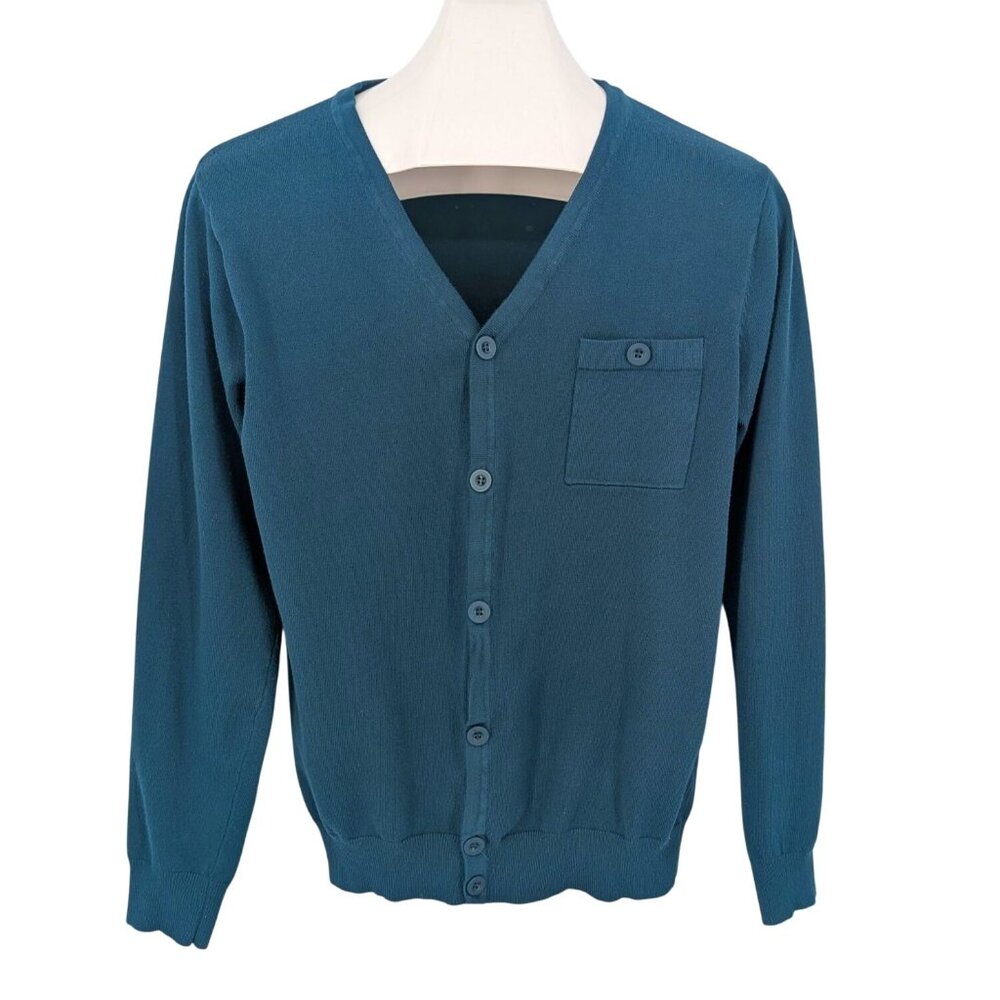 Royal Testimony Button Front Knit Cardigan Academia Preppy Minimalist Y2K Size S